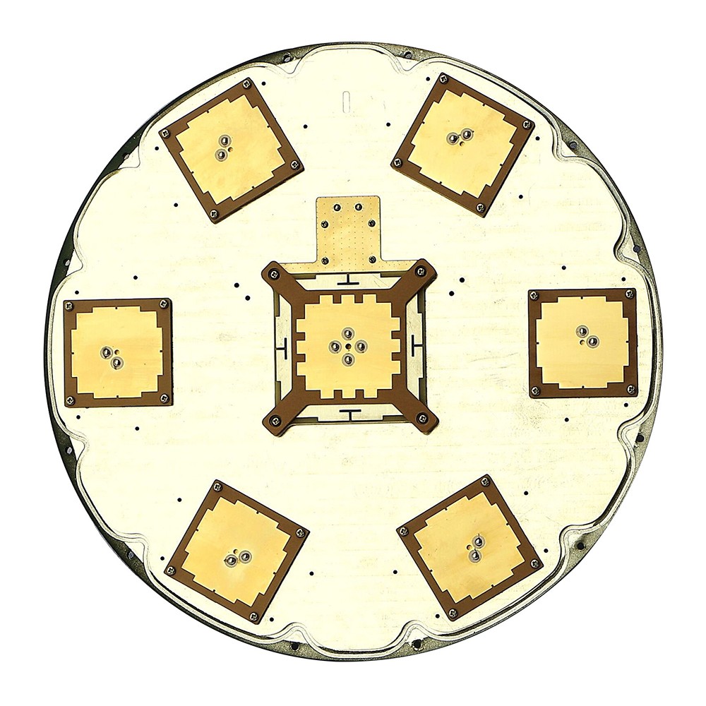 Seven-array high-precision anti-jamming antenna